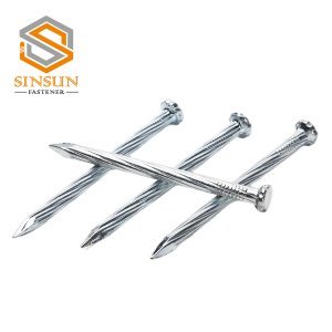 Zinc Plated Twilled Shank Concrete Nail