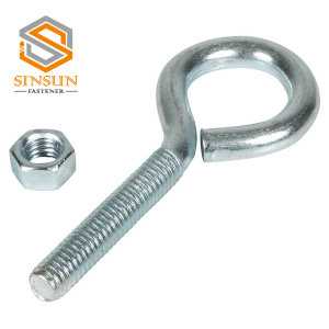 Threaded Bent Wire Eyebolt with nuts