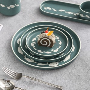 Stackable Porcelain Platter Bowl Coffee Mug Dishes Christmas Gift
