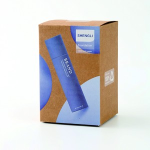 Kosmetikong kraft paper packaging box nga gipahiangay kaayo