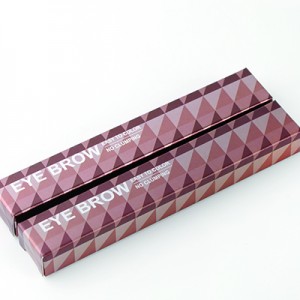 Eyebrow pencil and eyeliner packaging boxes are customized using UV printing