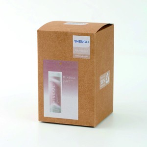 Caixa de embalaxe de papel kraft de bálsamo sólido