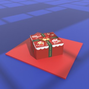 Зул сарын баярын хатуу бэлгийн хайрцаг