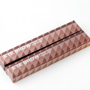 Eyebrow pencil and eyeliner packaging boxes are customized using UV printing