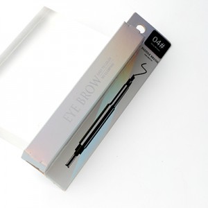 Hanging silver card eyebrow pencil packaging box with holes