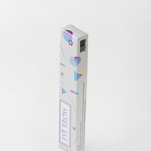 Laser effect eyebrow pencil packaging box