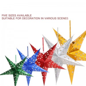 Christmas decoration supplies Five Paper Star Party Decoration Christmas star
