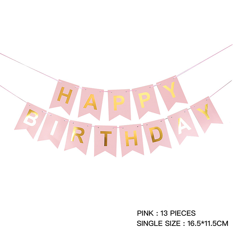 Party Decoration Happy Birthday Flag Banners Birthday Garland Banner Featured Image