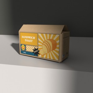 Pagpi-print ng Toast Bread Shipping box na Customized