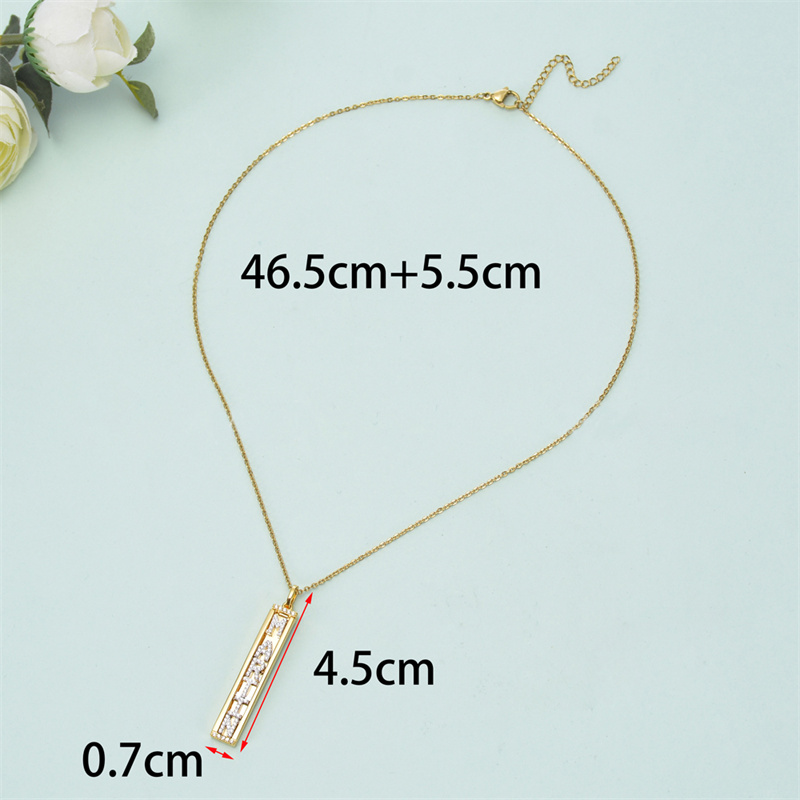 Wholesale Enamel Necklace Factory –  Slide Charm Gold Personalised Initial Necklace  – Shangjie Jewelry