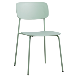 Italy Stackable Chairs PP Plastic Chair With Power Coatling Legs For Dinning