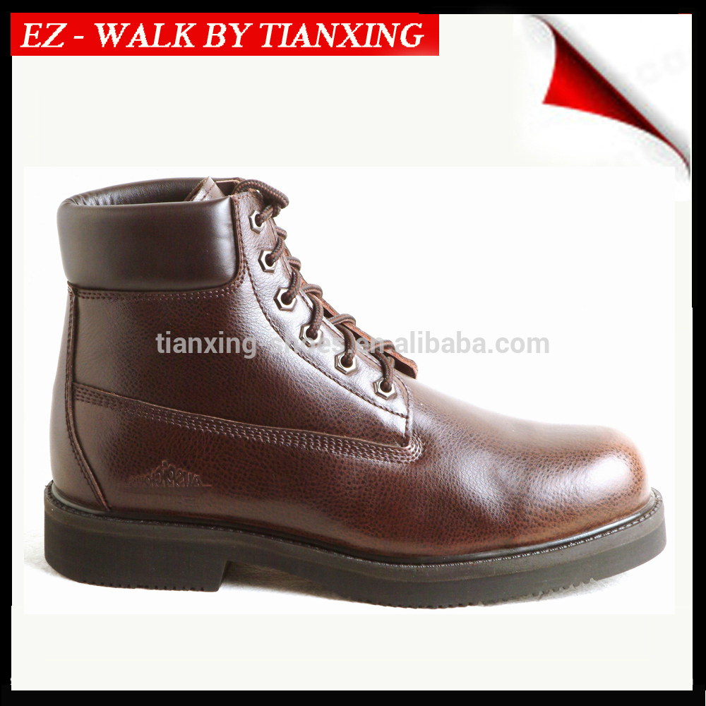 COW LEATHER SAFETY SHOE WITH STEEL TOE