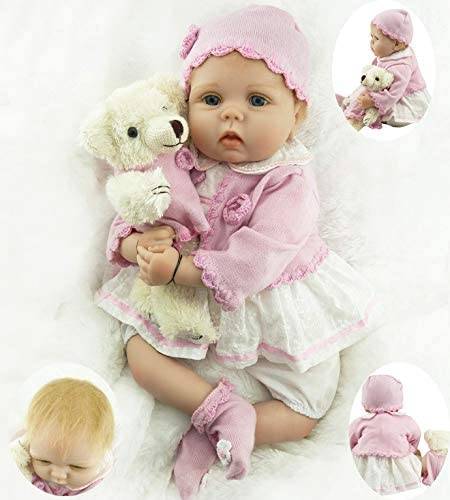 ZIYIUI 22 Reborn Baby Girl Doll Newborn Baby Dolls Realistic Silicone Vinly Babys Doll Birthday Gifts