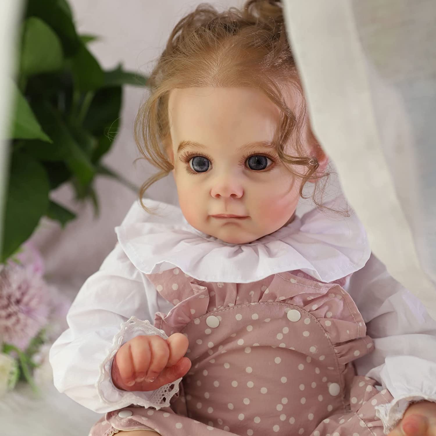 ZIYIUI Reborn Doll Baby Girl 24 Inch 60 cm Soft Silicone Vinyl Real Life Baby Dolls Newborn Girl Toy Doll That Look Real Handmade Child’s Vinyl Dolls Birthday Xmas Gift