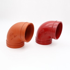 11.25° 22.5° 45° 90°  Elbow Cast Iron Grooved Fittings