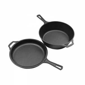 Cast Iron Cookware Multi-function 2-1 Pot
