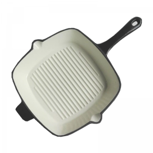 Cast Iron Enamel Square Frying Pan