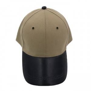 Leather brim baseball cap W703-22-08