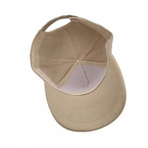 Brushed cotton custom 5 panel cap baseball hat