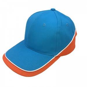 6 panles 100% heavy brushed cotton combinations Baseball cap hat