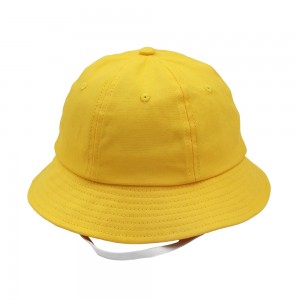 RD-852 100% cotton kids size Kindergarten outing yellow bucket hat