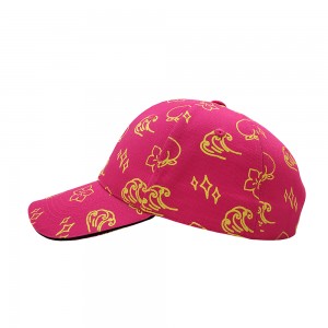 Factory direct deliver OEM ODM Custom logo Printing 6 Panel cotton women Sport Cap Fashion Baseball Cap hat