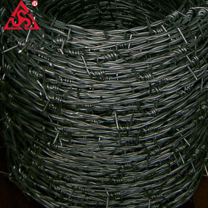 Galvanized wire fence barbed/barbed wire price per roll for sale
