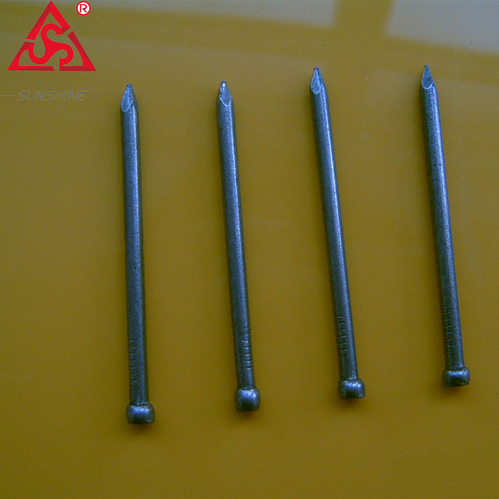 Manufactur standard Common Wire Coil Nail - Galvanized cupped brad head white finishing nail – Sunshine