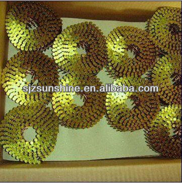 15 Degree Wire Welded wooden Pallet Coil Nails 0.090'' 0.099'' 0.113'' 0.122''