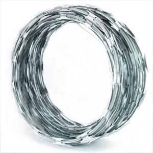 High security electric galvanized razor barbed wires