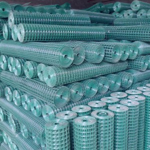 Green color pvc coated welded wire mesh