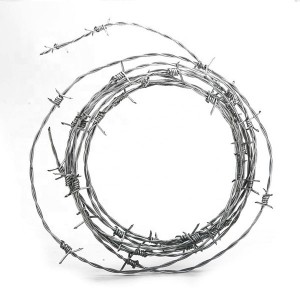 Electro galvanized weight razor barbed wire-A6