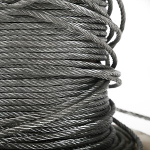 ungalvanized wire ropes 6×19+IWRC 500m
