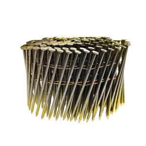 15° RING SHANK COIL NAILS  For Cement Board Siding Or Fencing