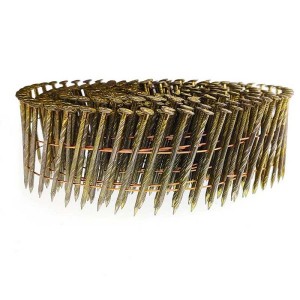 Siding Nails, Wire Collated Coil, Thickcoat Galvanized, Ring Shank, 15-Degree