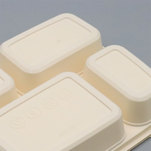 Degradable disposable meal box compartmentable fast food takeout box compartmentable corn starch meal box compartmentable