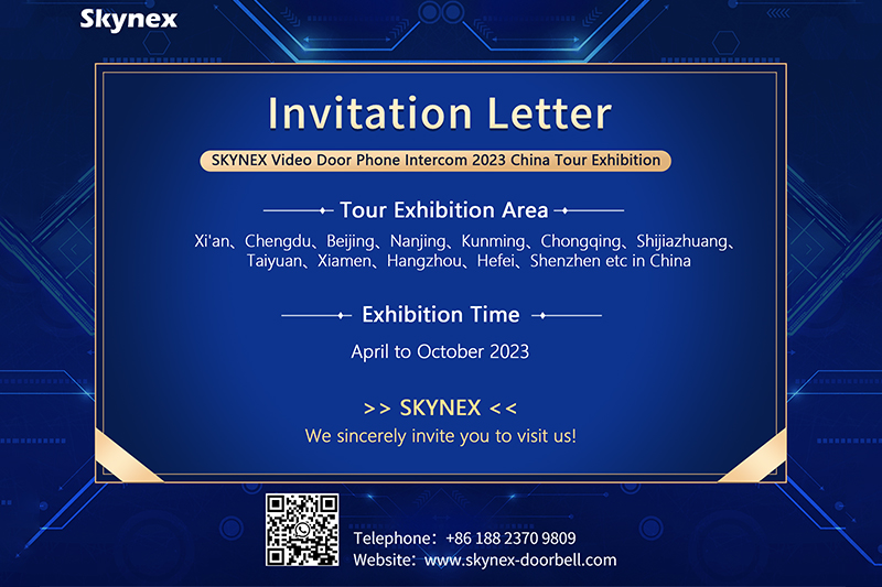 SKYNEX Video Door Phone Intercom 2023 China Tour Exhibition