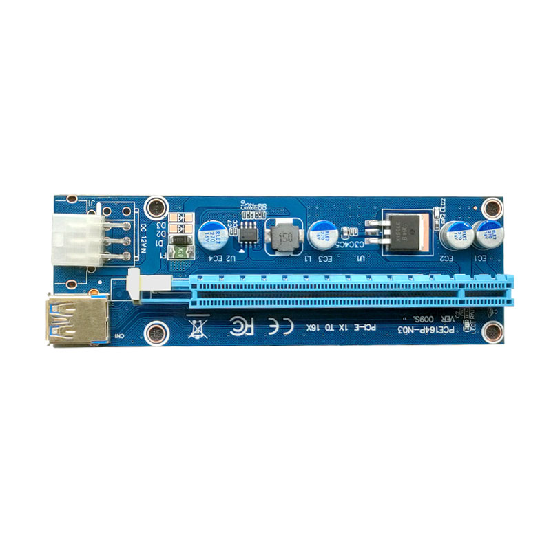 ver009 Manufacturers –  009S PCIE Riser 1X to 16X Graphics Extension for GPU Mining Powered Riser Adapter Card – Tianfeng