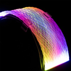 8Pin (6+2) * 3 RGB Cable Neon GPU Line For 3Pin 8Pin * 3 Graphics Card Extension Cable
