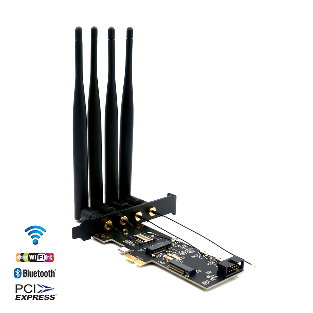 NGFF M.2 Key B and key A to PCIe X1 Adpater for 3G/4G and WiFi Card Featured Image