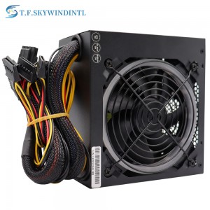 T.F.SKYWINDINTL New  ATX 400W RGB Computer Power Supply PSU 80 Plus Certified Power Supply For Gaming