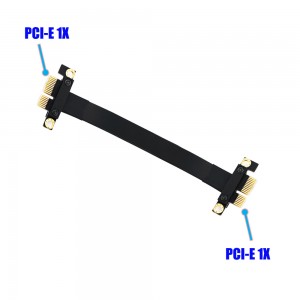 High Quality PCI-e PCI Express 36PIN 1X male to male Extension cable 1.Supports high speed PCI-E 1X