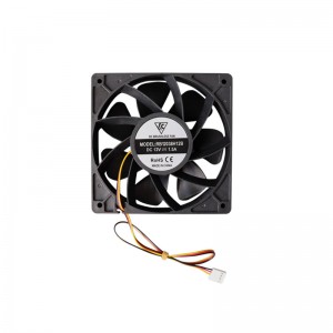 12038 12V 3-Wire Miner Mining 120mm Cooling Fan High Speed Violence Powerful Cooling Fan 5000RPM