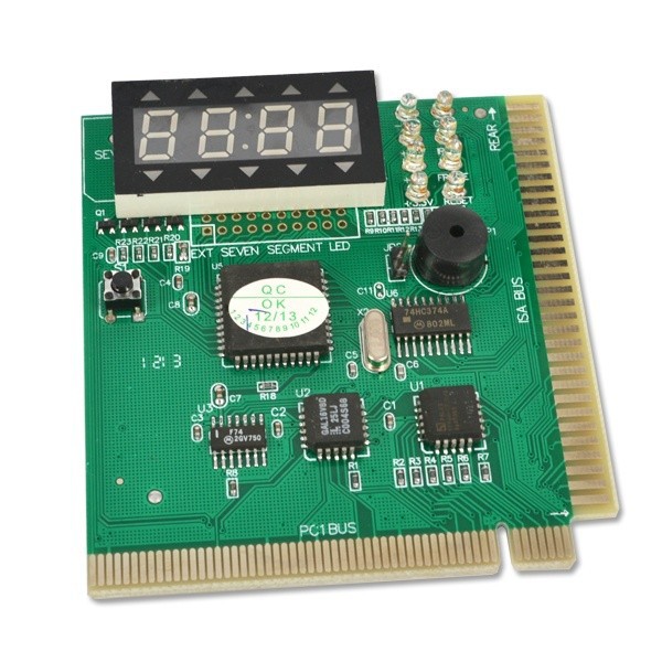 PCI & ISA Motherboard Tester Diagnostics Display 4-Digit PC Computer Mother Board Debug Post Card Analyzer Featured Image