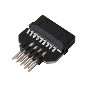 Computer motherboard USB3.0 19pin to USB2.0 9pin transfer card head 9-pin to 19-pin interface transfer card