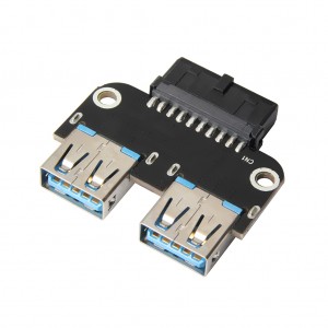 USB 3.0 20pin Female Type A Splitter Connector