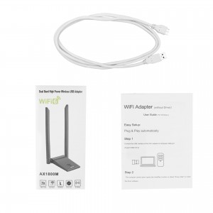 New 1800mbps Driver USB WiFi Antenna LAN Network Card for TV Set Top Box USB Wi-Fi Adpater dongle