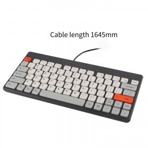 Slim Silent Wired Keyboard Usb Cable Ergonomic Thin Keypad Cute Mini Keyboards For Mac Laptop PC Computer Tablet Office