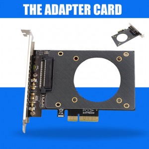 U.2 to Pci-E Adapter Card Sff-8639 to Ssd Expansion Card U.2 to Pci-E 3.0 High Speed Transmisson