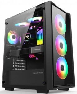 Power train blade 7 240 water-cooled chassis desktop assembly atx tempered glass side transparent black chassis